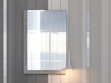 PHOENIX - Rectangular wall-mounted mirror by CASA +39 - view 2